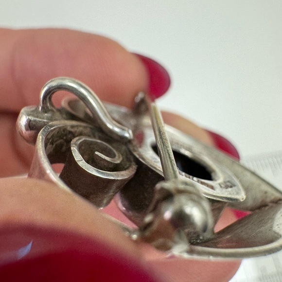 Stunning Authentic KALO Sterling silver signed pin brooch pendant necklace - Picture 6 of 16